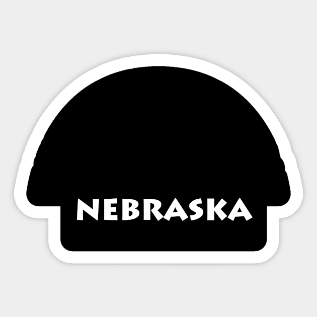 Nebraska Farmer Life Funny Gifts for Nebraska State Sticker by TheOptimizedCreative